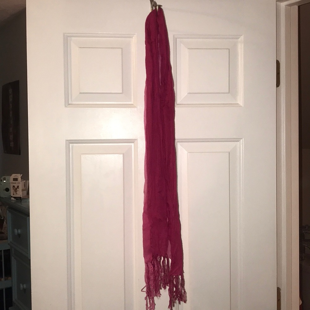 Pink scarf